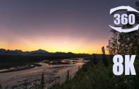 360 8K video of a Sunset over Denali