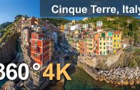 360°, Cinque Terre, Italy. 4K aerial video