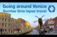 Venetian lagoon. Boat tour around Venice 360 VR (timelapse)