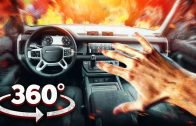 VR 360 | THE CAR BURNS AND FILLS WITH SMOKE  | Survive and Escape | Virtual simulation 4K |