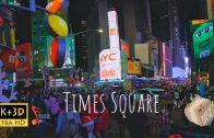 8k 3D Times Square New York City at Night + M&M Store,Christmas Town Walking Tour Experience Quest 2