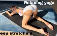 Deep arch + doggy pose stretching, relaxing yoga – MilaDoesYoga