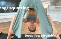 Deep leg stretching, yogi squats + relaxing yoga! – MilaDoesYoga