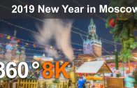2019 New Year Illumination in Moscow, Russia. 8K 360 video