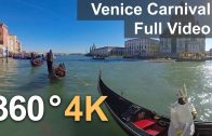 360°, Carnival of Venice, Italy. 4К video
