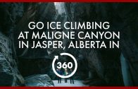 Ice Climbing in Maligne Canyon | 360 Video | Google Jump 8K | Alberta, Canada