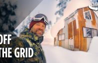 Living Off The Grid In A Snowboarder’s Tiny Cabin (360 Video)