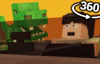 360° VR Video || Jurassic World – Minecraft Animation